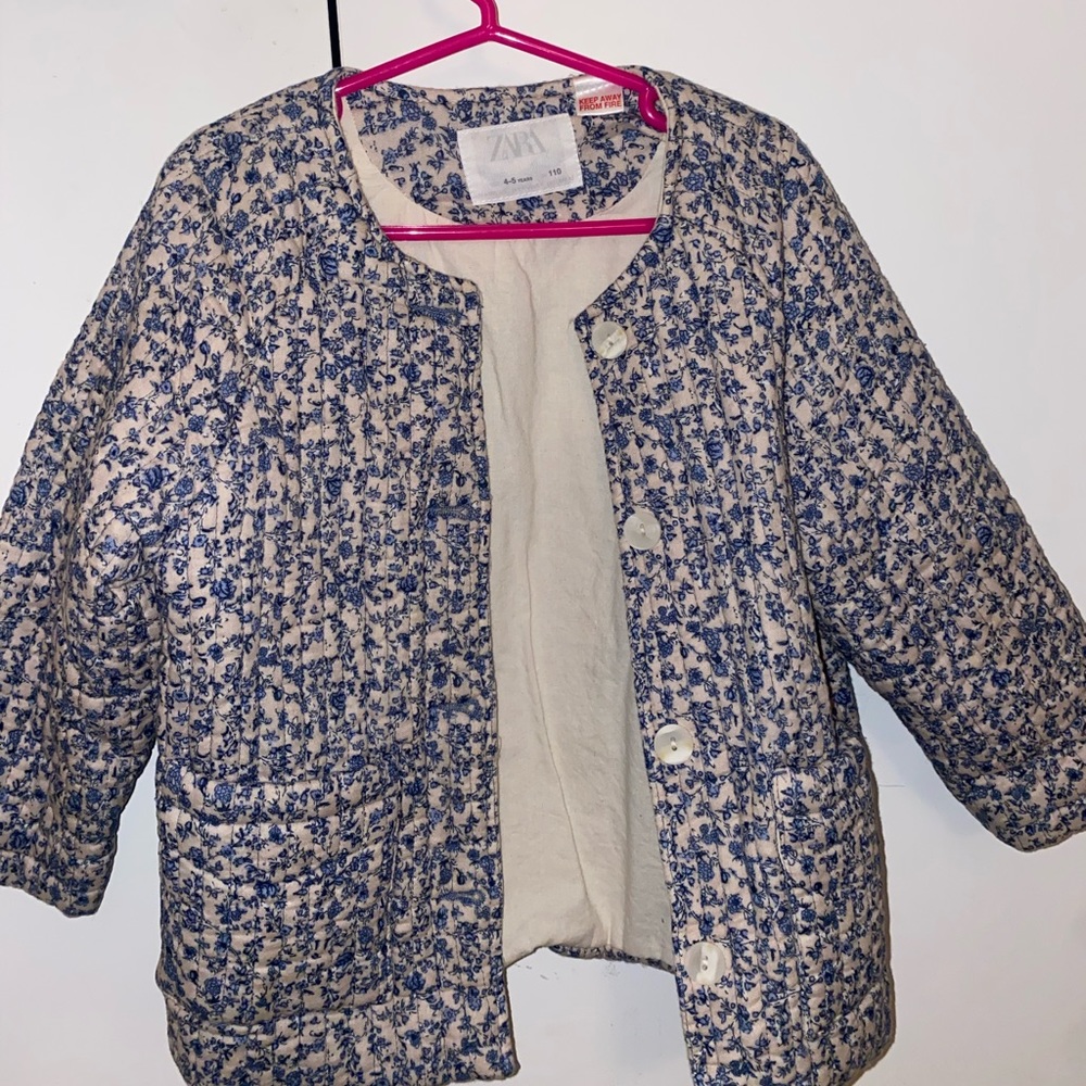 Zara girls jackets floral